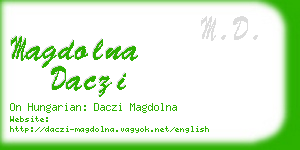 magdolna daczi business card